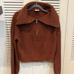 Varley mentone half zip knit pullover